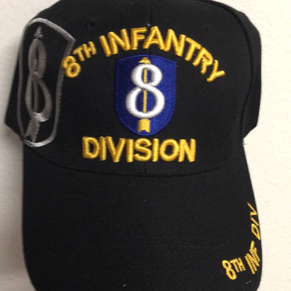 8th infantry division Velcro hat